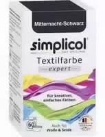 Simplicol Textilfarbe Expert Mitternacht Schwarz