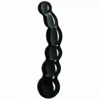 Sinful Black Groove Glasdildo 15 Cm