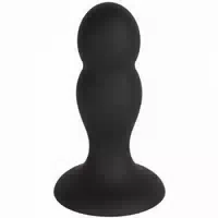 Sinful Jiggle Medium Schwarzer Analplug 11 Cm