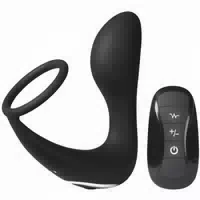 Sinful Sinful Vibrierender Prostata Stimulator mit Penisring Schwarz