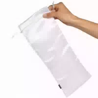 Sinful Weiße Satin Tasche Für Spielzeug Groß