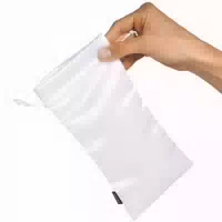 Sinful Weiße Satin Tasche Für Spielzeug Medium