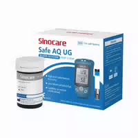 Sinocare Safe Aq Ug Teststreifen mit Kostenlosen Lanzetten | Blutzucker | 50