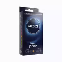 «57mm Mix» Kondome: 10er Pack, Glatt, Gerippt, Aromatisiert 10 Kondome 10 St
