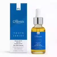 Skinchemists Jugendserie Trockenhautserum Marulaöl 4%, Q10 1%, Hagebuttenöl 4% 30ml