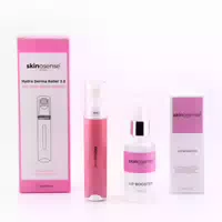 Skinosense Lip Booster Set, Hydra Derma Roller 3 0 mit 105 Nadeln & Lip Booster Serum