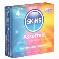 Skins Skins Gemischte Kondome 4 stk Schwarz
