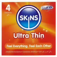 «ultra Thin» Ultra Dünne Kondome ohne Latexgeruch 4 Kondome 4 st