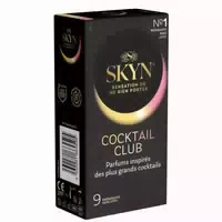 «cocktail Club» Latexfrei, 9 Kondome, mit Drei Aromen, Vegan 9 Kondome 9 st