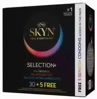 Kondom Mix „selection 30 5free“, Latexfrei