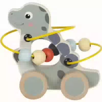 Small Foot Schiebetier mit Motorikschleife Dino Fsc 100%