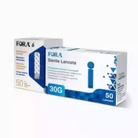 Fora 6 Glukoseteststreifen Fora Lanzetten 30g Kompatibel mit Fora 6 Connect