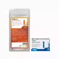 Fora 6 Harnsäure Teststreifen Fora Lanzetten 30g The Tester 1 St