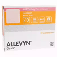 Allevyn Ag Gentle Border 10x10 cm Wundve 10 st