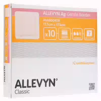 Allevyn Ag Gentle Border 17,5x17,5 Cm Wu 10 St