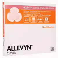 Allevyn Gentle Border Multisite 17,1x17, 5 st
