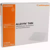 Allevyn Thin 10x10 cm Dünne Wundauflage 5 st Verband