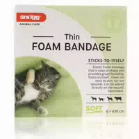 Snögg Foam Bandage Thin für Pferde, Hunde, Katzen 6x450 cm