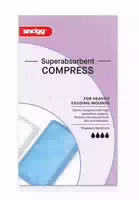 Snögg Superabsorbent Compress für Pferde, Hunde, Nutztiere, 10 X 20 cm