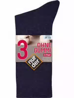 Nur der Socken ohne Gummi 3er Pack Maritim Größe 43 46