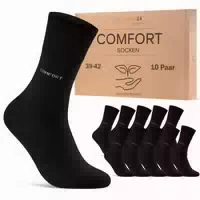 Diabetiker Socken mit Komfortbund und ohne Naht aus 97% Baumwolle für Damen und Herren