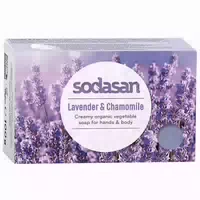 Sodasan Seifenstück Lavender & Chamomille Lavendel & Kamille 100g