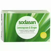 Sodasan Seifenstück Lemongrass & Ginger Zitronengras & Ingwer 100g