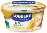 Söbbeke Bio Weidemilch Sahnekefir Mild auf Mango Vanille