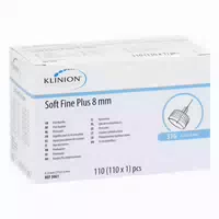 Soft Fine Plus Kanülen 8 mm 31 g 0,25 mm 110 st