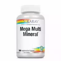 Solaray Mega Multi Mineral Kapseln, Multimineral Komplex mit Mineralstoffen, Spurenelemente, Vegan