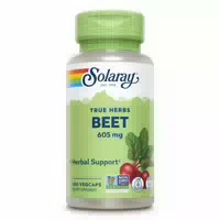 Solaray Rote Bete Kapseln 605 Mg, Beta Vulgaris Wurzelpulver, Superfood, Vegan, Laborgeprüft