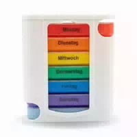 Frohbach 7 Tage Tablettenbox Antik Weiß 3 st