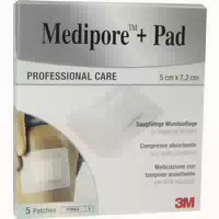 3m Medipore Pad Steriler Wundverband mit Wundauflage 5 X 7,2 cm