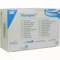 Micropore Vliespfl 2,5 Cmx9,1 m Weiß 1530 1 12 st Pflaster