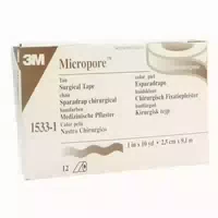 Micropore Vliespflaster 2,5 Cmx9,1 m Haut 1533 1 12 st Pflaster