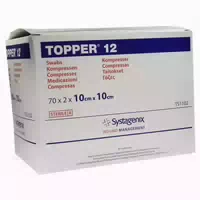 Topper 12 Kompressen 10x10 cm Steril 70x2 st