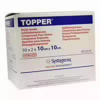 Topper Schlitzkompressen Steril 10 X 10 cm