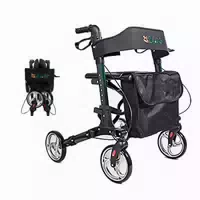 Sona24 Leichtgewicht Reise Rollator Set Auto, Flug, Zug 3 Fach Faltbar Nur 7,2 Kg | Antar At51006sn