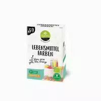 Agava Bio Lebensmittelfarben, 6 Farben 48 G