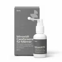Sons Minoxidil 50mg ml Lösung für Männer bei Erblich Bedingtem Haarausfall, mit Pumpspender, 1 Monat