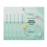 Soqu Revitalizing Snail Peptide Mask 23g 5 Sheets