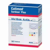 Sorbion Cutimed Plus Wundauflage 10x10 Cm
