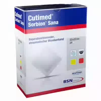 Cutimed Sorbion Sana Wundauflage 22x22 C 24 St