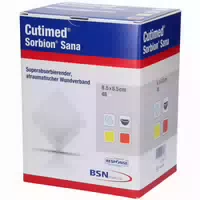 Cutimed Sorbion Sana Wundauflage 8,5x8,5 12 st