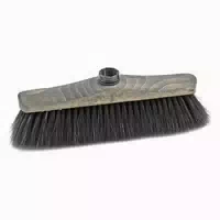Sorex Zimmerbesen Holz mit Eurogewinde, Roßhaar, Dunkel Gebeizt 28cm 1 st