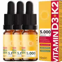 Sos Apo Vitamin D3 K2 Tropfen Hochdosiert 5000 I E 100 Μg K2 – Vegan, Mct Öl