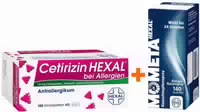 Sparset Allergie Cetirizin Hexal 100 Filmtabletten und Mometahexal Heuschnupfenspray 18 g