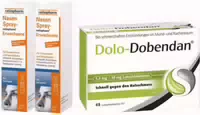 Sparset Erkältung 2 X Nasenspray Ratiopharm für Erwachsene 15 ml Dolo Dobendan 1,4 mg und 10 mg 48 Stück