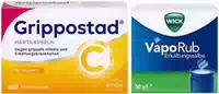Sparset Erkältung Grippostad C 24 Kapseln Plus Wick Vaporub 50 g Erkältungssalbe