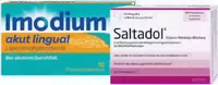 Sparset Imodium Akut Lingual 2 mg 12 Schmelztabletten Saltadol Elektrolyt Pulver 12 Beutel